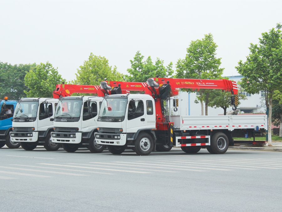 Azerbaijan Isuzu 10tons Palfinger crane mounted truck