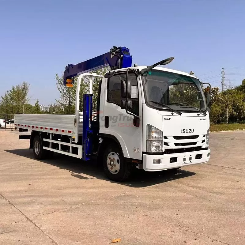 Isuzu KV100 Straight-Arm Crane Truck: High-Efficiency Lifting Solution for Logistics & Construction