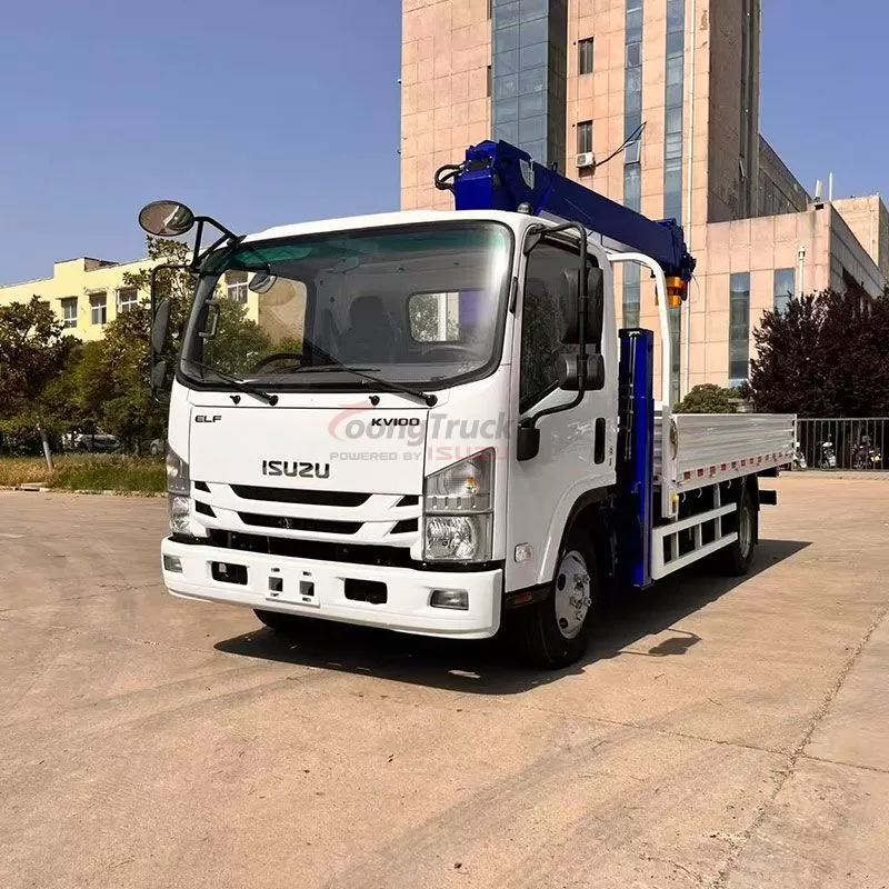 Isuzu KV100 Straight-Arm Crane Truck: High-Efficiency Lifting Solution for Logistics & Construction