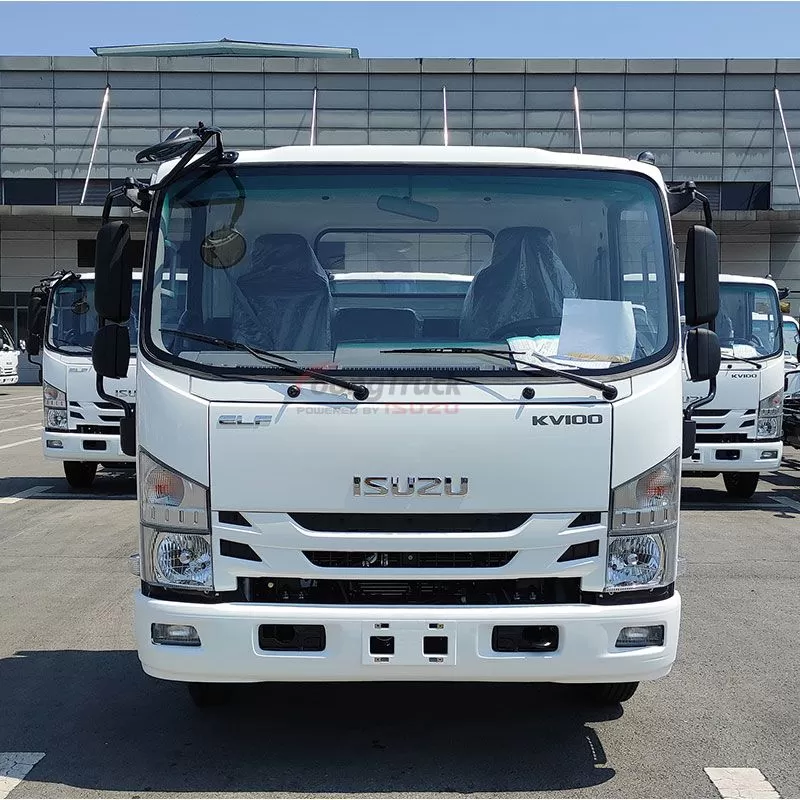 Qingling 130 hp Isuzu Wide Cabin ELF KV100 Chassis Truck diesel Engine 4KH1 Cargo Trucks for Sale