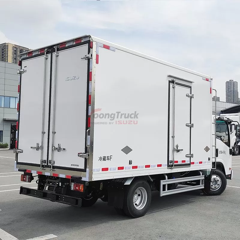 ISUZU KV100 4x2 120hp 4Ton 5Ton Refrigerated Van Truck Refrigerator Cargo Truck for Cold Chain Transportation