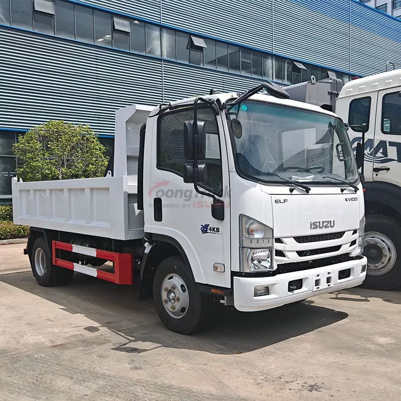 Isuzu KV100 NKR dump truck for transporting cement and river sand