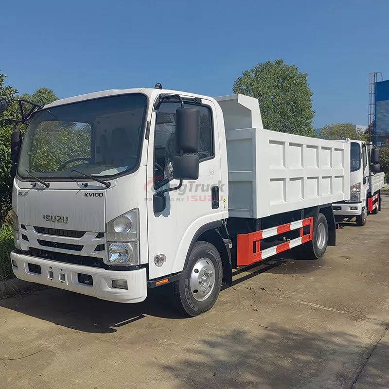 Isuzu KV100 NKR dump truck for transporting cement and river sand