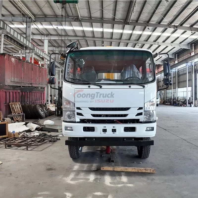 Isuzu 700P NPR 4-wheel drive with XCMG straight boom truck-mounted crane