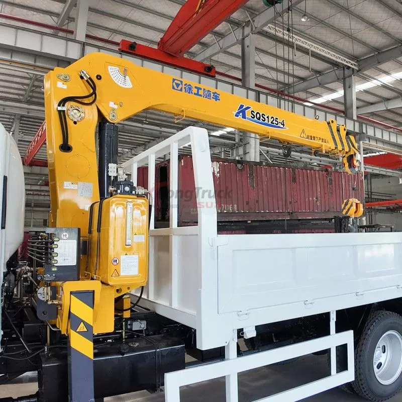 Isuzu 700P NPR 4-wheel drive with XCMG straight boom truck-mounted crane