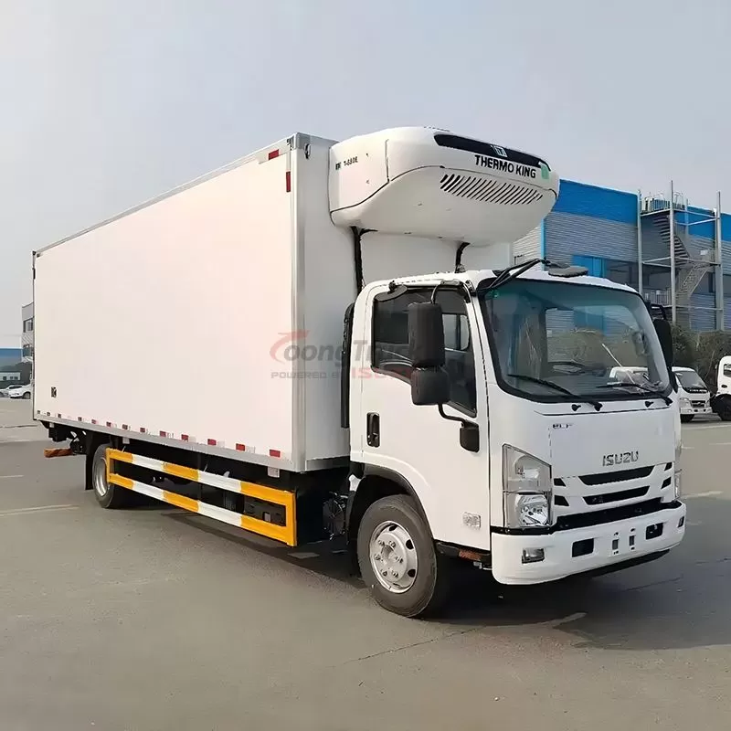 China Qingling ISUZU 7T freezer NPR Truck ThermoKing Carrier optional