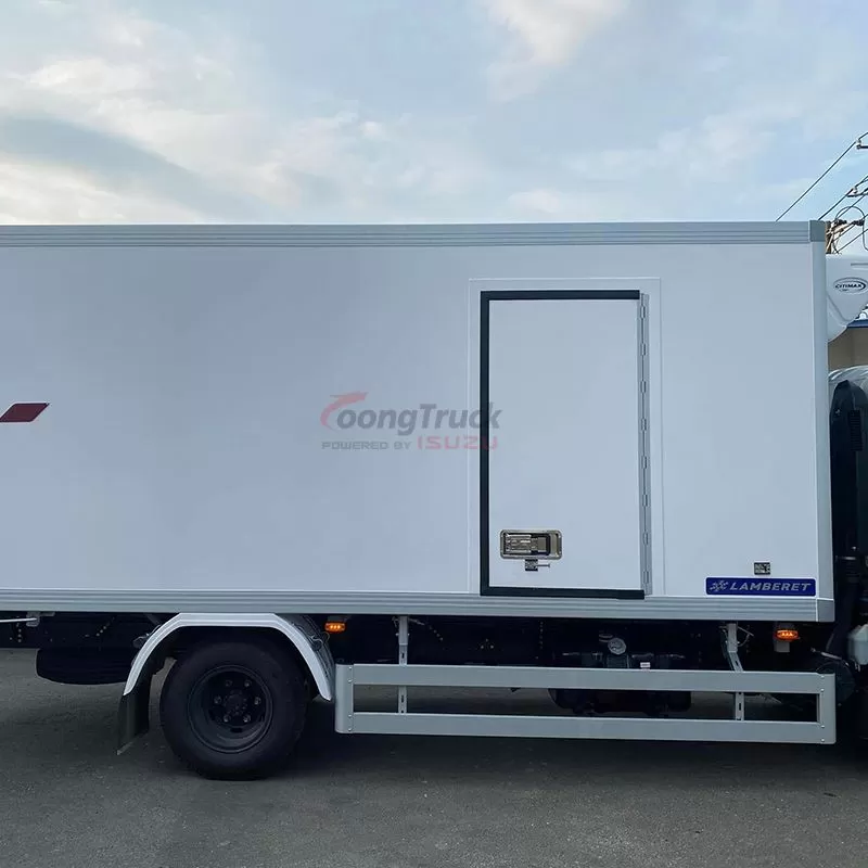 China Qingling ISUZU 7T freezer NPR Truck ThermoKing Carrier optional
