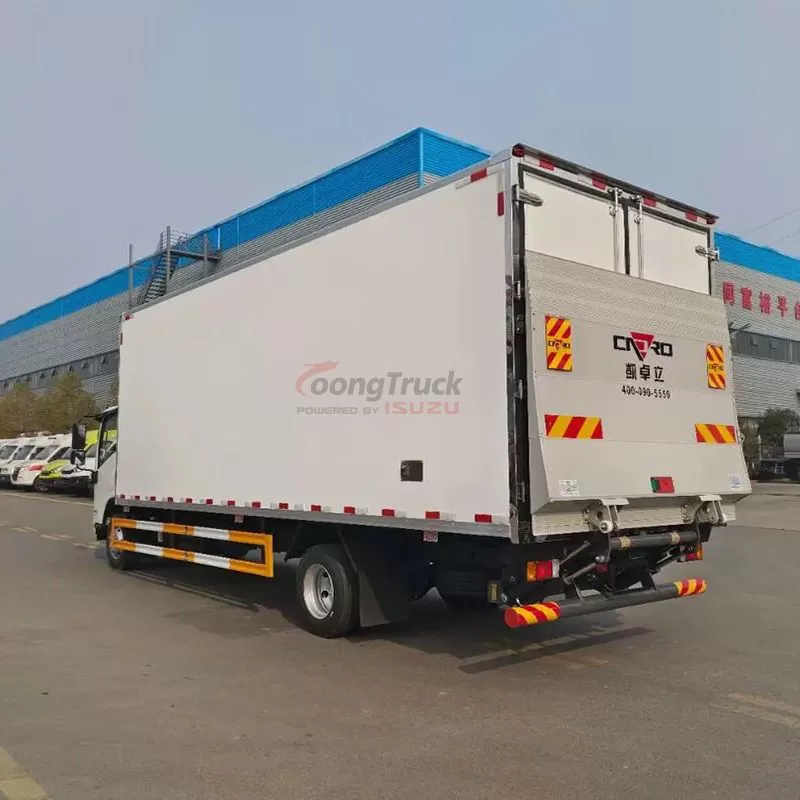 China Qingling ISUZU 7T freezer NPR Truck ThermoKing Carrier optional