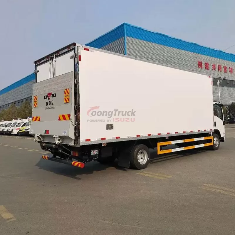 China Qingling ISUZU 7T freezer NPR Truck ThermoKing Carrier optional