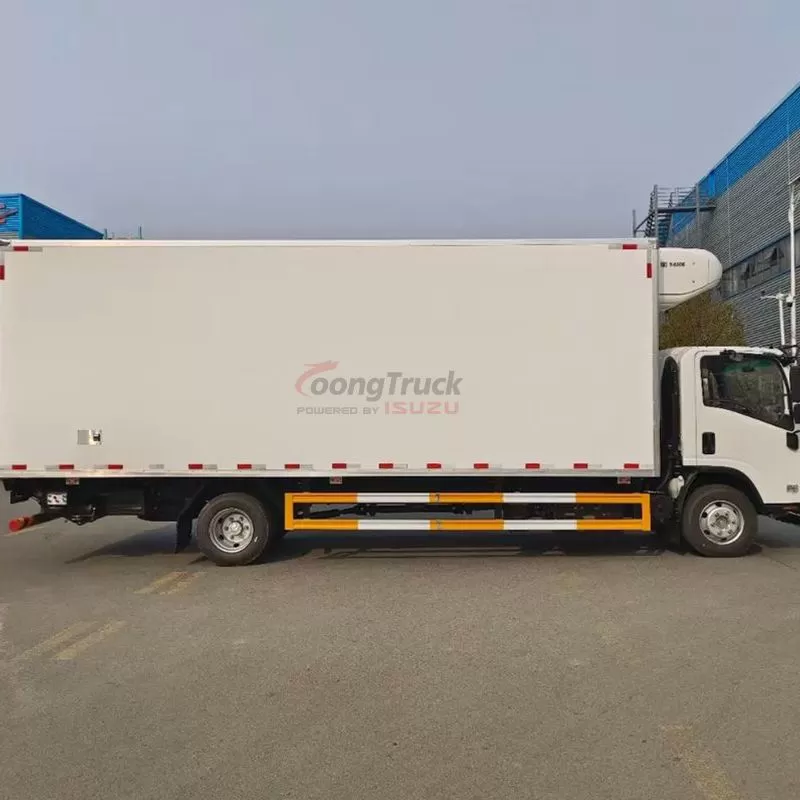 China Qingling ISUZU 7T freezer NPR Truck ThermoKing Carrier optional