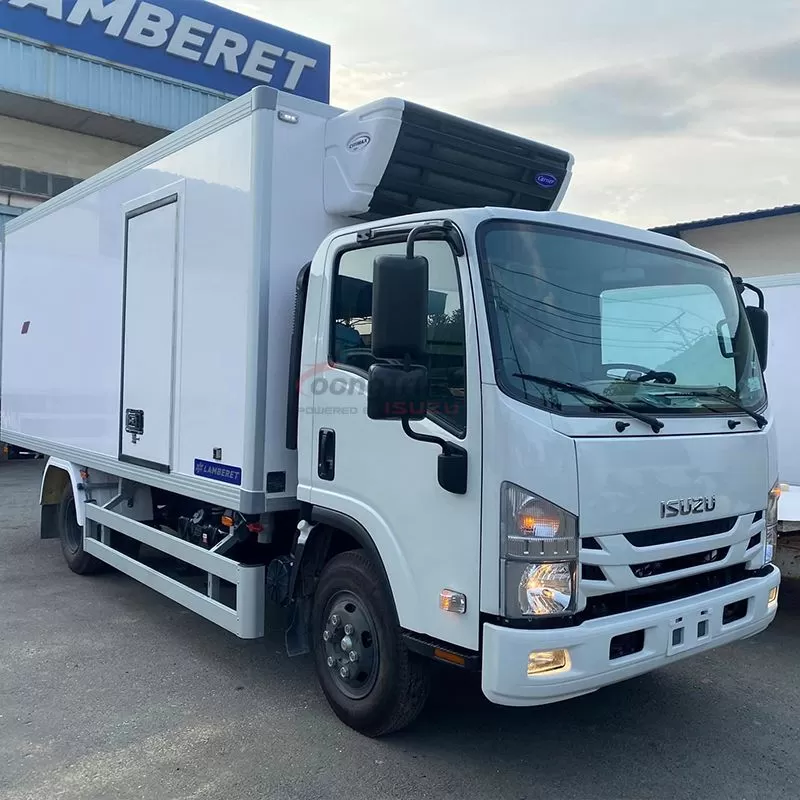 China Qingling ISUZU 7T freezer NPR Truck ThermoKing Carrier optional