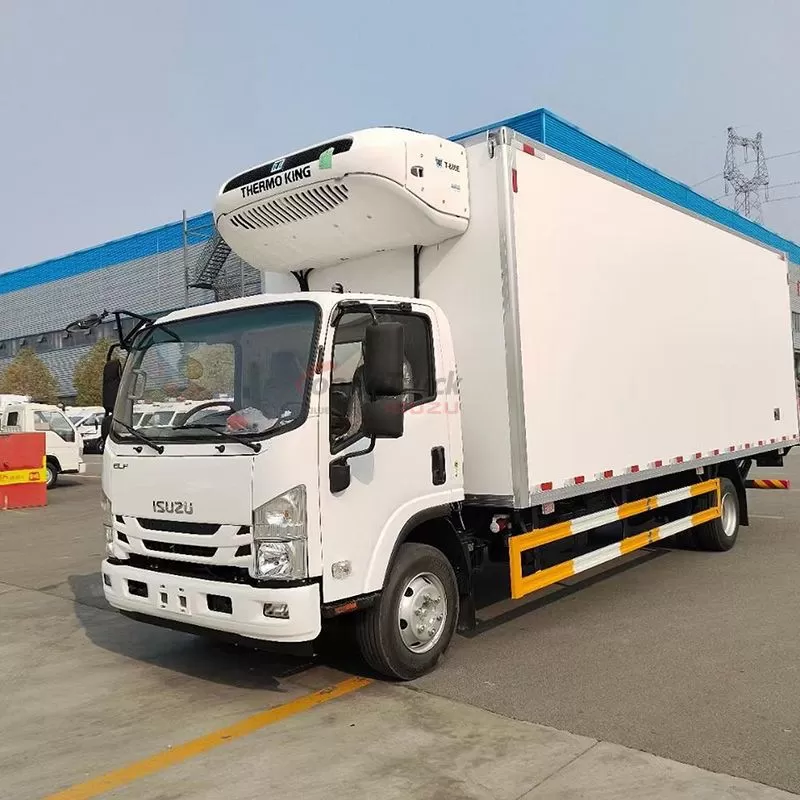 China Qingling ISUZU 7T freezer NPR Truck ThermoKing Carrier optional
