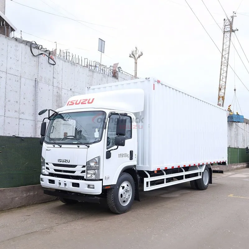 China ISUZU NPR trucks 4 5 7 tons NPR 700P Van trucks