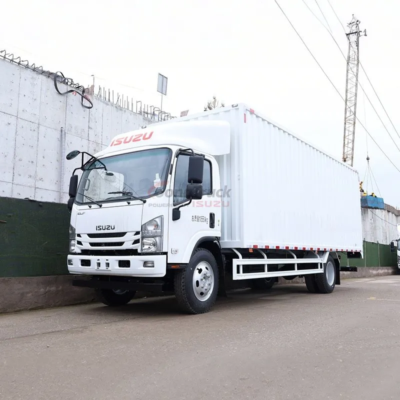 China ISUZU NPR trucks 4 5 7 tons NPR 700P Van trucks
