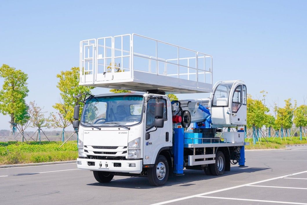 Isuzu 23 Meter, 5 Section Boom Large Aerial Work Platform