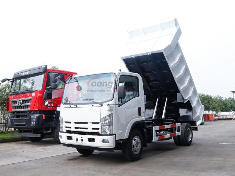 China Qingling ISUZU NPR Dump Truck Tipper 205HP